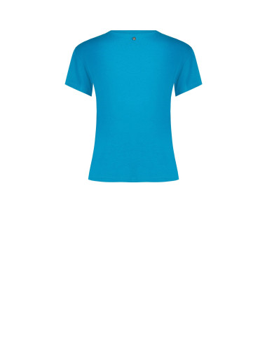T-shirt regular en coton avec slogan et strass Rinascimento