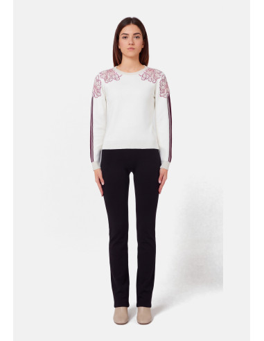 Pull jacquard à strass Liu Jo