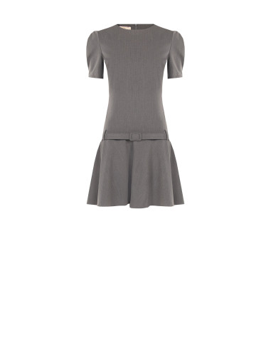Robe courte taille basse en polyviscose avec ceinture rigide assortie Rinascimento