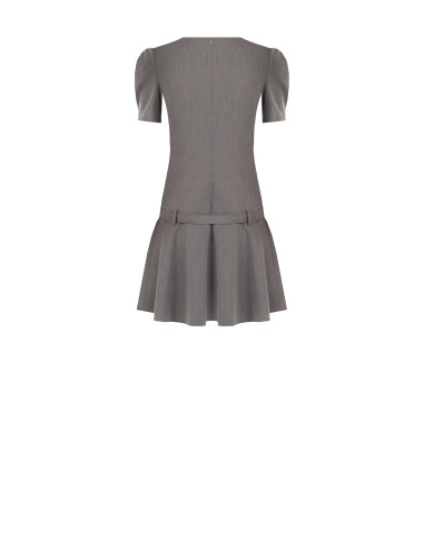 Robe courte taille basse en polyviscose avec ceinture rigide assortie Rinascimento