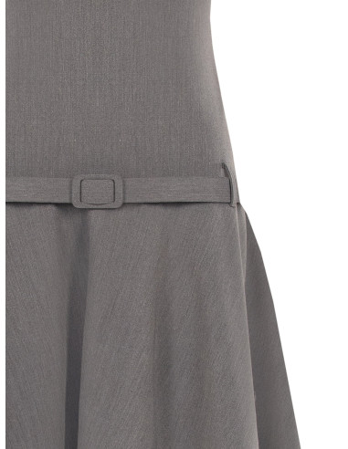 Robe courte taille basse en polyviscose avec ceinture rigide assortie Rinascimento