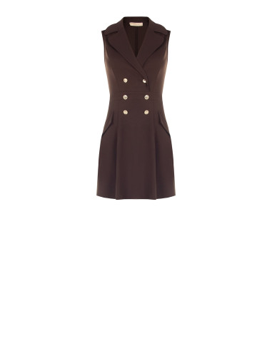 Robe courte en maille Milano à effet double boutonnage Rinascimento
