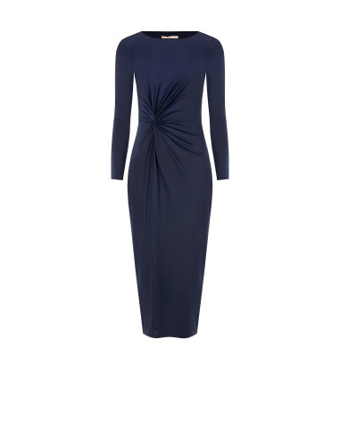 Robe midi en maille avec fronces sur le devant Rinascimento