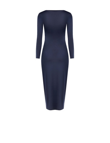 Robe midi en maille avec fronces sur le devant Rinascimento