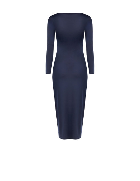 Robe midi en maille avec fronces sur le devant Rinascimento