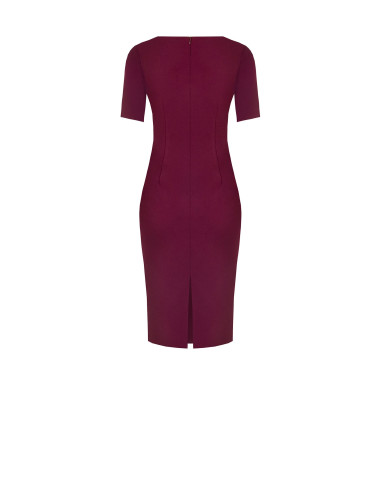 Robe fourreau en scuba crêpe avec encolure bateau Rinascimento