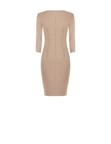 Robe fourreau en polyviscose avec décolleté en V et détail à agrafes Rinascimento