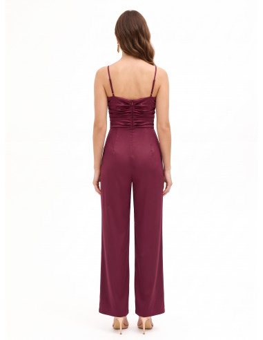 Combinaison intégrale en satin avec bustier froncé Rinascimento