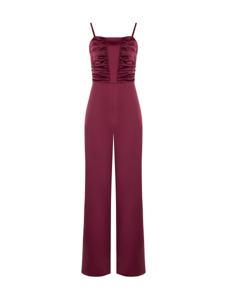Combinaison intégrale en satin avec bustier froncé Rinascimento