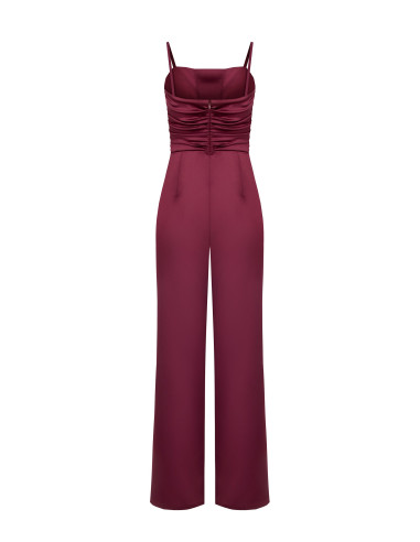 Combinaison intégrale en satin avec bustier froncé Rinascimento