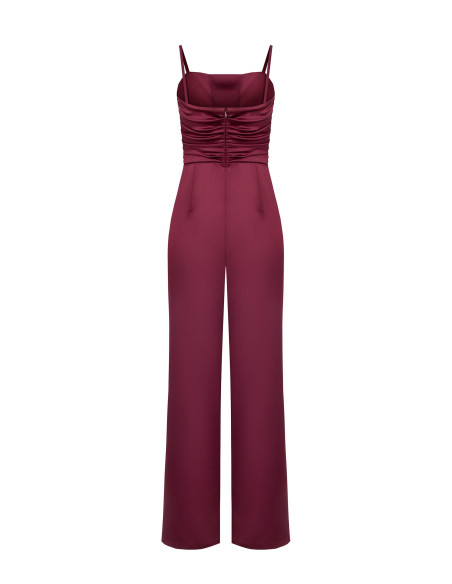 Combinaison intégrale en satin avec bustier froncé Rinascimento
