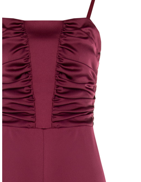 Combinaison intégrale en satin avec bustier froncé Rinascimento