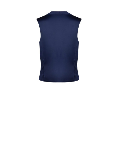 Satijnen blouse met gedrapeerde overslag-V-hals Rinascimento