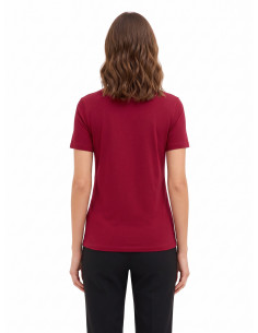 T-shirt regular en coton avec logo imprimé en relief Rinascimento 2