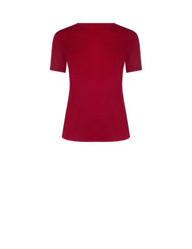 T-shirt regular en coton avec logo imprimé en relief Rinascimento