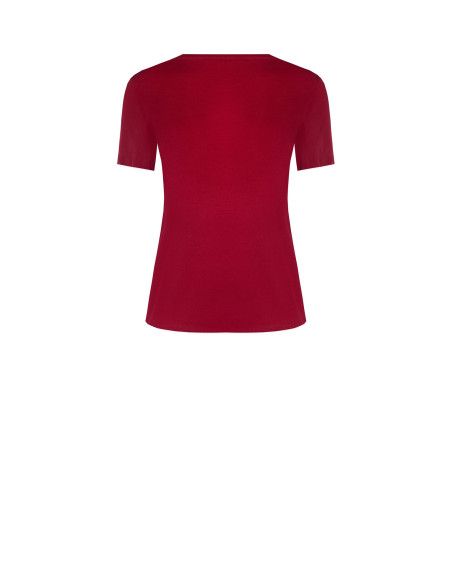 T-shirt regular en coton avec logo imprimé en relief Rinascimento