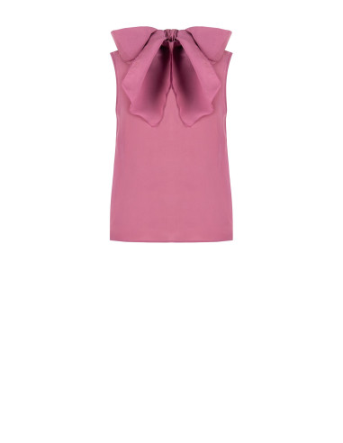 Vloeiende blouse van lyocellmix met strik aan de achterkant Rinascimento
