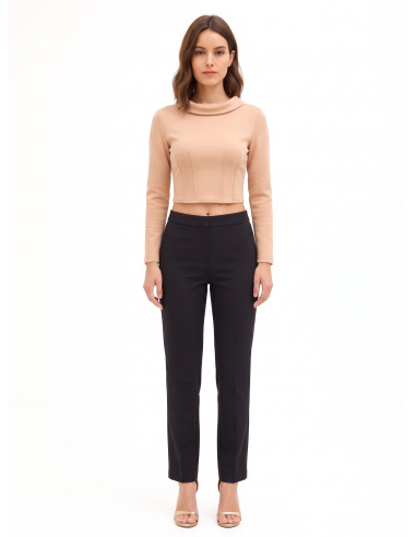 Pull court en néoprène léger avec poignets de chemise Rinascimento