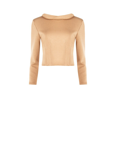 Pull court en néoprène léger avec poignets de chemise Rinascimento