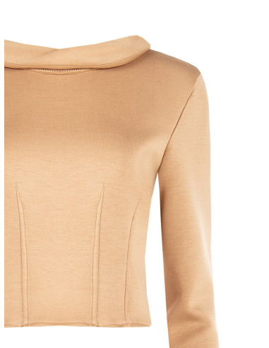 Pull court en néoprène léger avec poignets de chemise Rinascimento