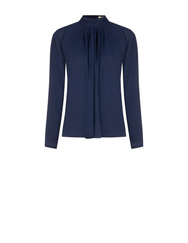 Blouse fluide en georgette avec plis sur le devant Rinascimento