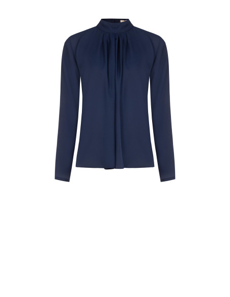 Blouse fluide en georgette avec plis sur le devant Rinascimento