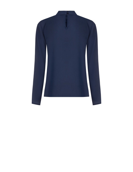 Blouse fluide en georgette avec plis sur le devant Rinascimento