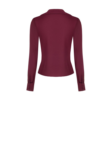 Regular T-shirt van katoen met hartjesprint en flockprint met luipaardmotief Rinascimento