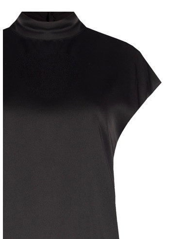 Ruime satijnen coltrui-blouse Rinascimento