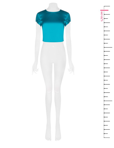Crop top en satin structuré Rinascimento