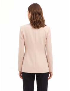 Veste blazer cintrée en crêpe scuba avec bouton assorti Rinascimento 2