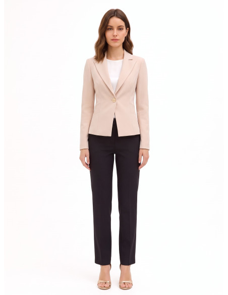 Veste blazer courte cintrée en tissu technique Rinascimento