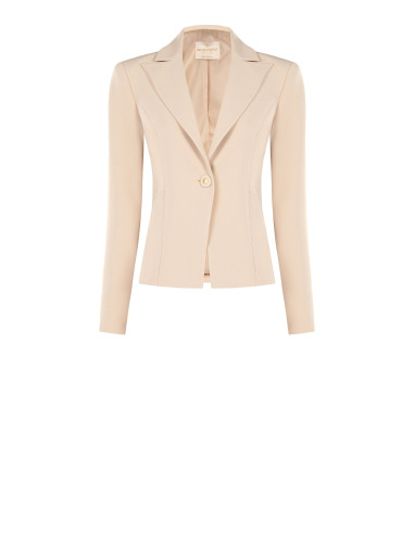Veste blazer courte cintrée en tissu technique Rinascimento