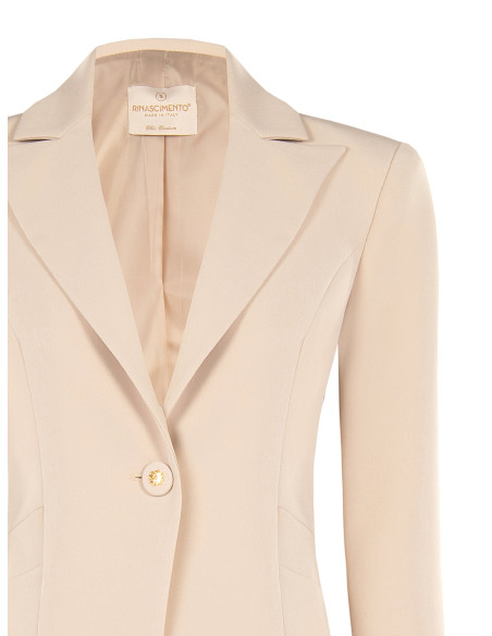 Veste blazer courte cintrée en tissu technique Rinascimento