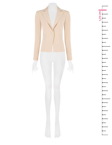 Veste blazer courte cintrée en tissu technique Rinascimento