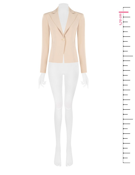 Veste blazer courte cintrée en tissu technique Rinascimento