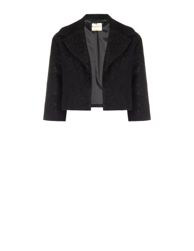 Veste Spencer courte en tissu structuré macramé Rinascimento