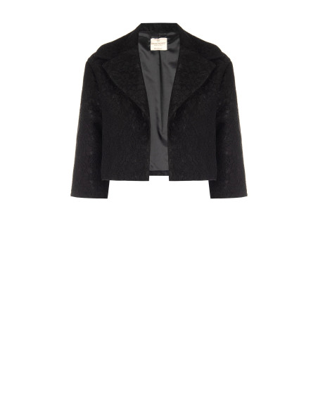 Veste Spencer courte en tissu structuré macramé Rinascimento