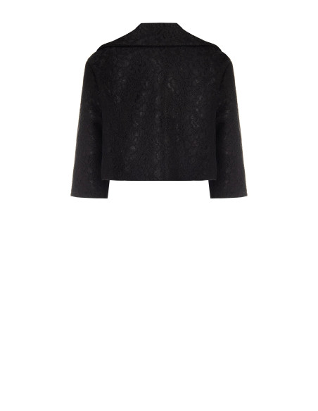 Korte spencerjasje van gestructureerde macraméstof Rinascimento