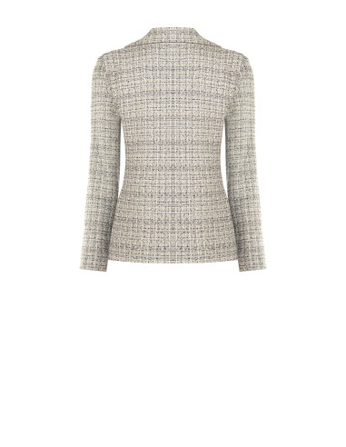 Veste blazer en tweed avec bouton logo Rinascimento