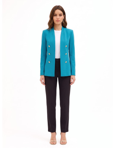 Veste blazer longue ouverte en jersey Milano Rinascimento