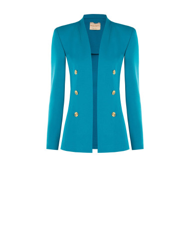 Veste blazer longue ouverte en jersey Milano Rinascimento