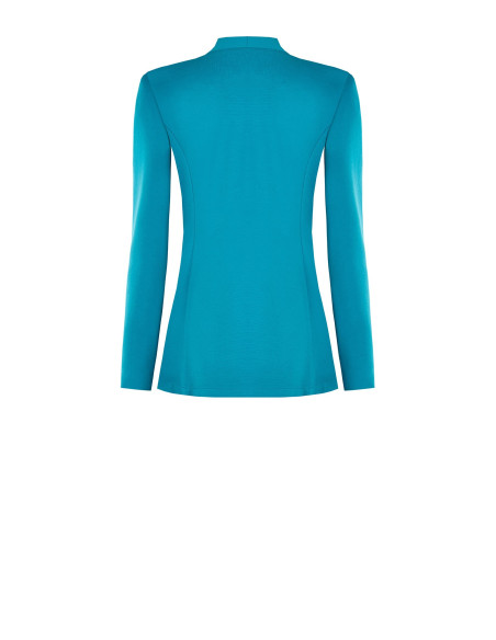 Veste blazer longue ouverte en jersey Milano Rinascimento
