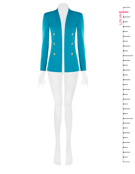 Veste blazer longue ouverte en jersey Milano Rinascimento