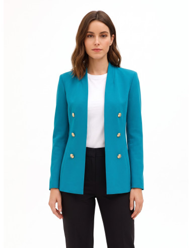 Lange open blazer van Punto Milano Rinascimento