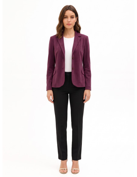 Veste blazer cintrée en velours Rinascimento