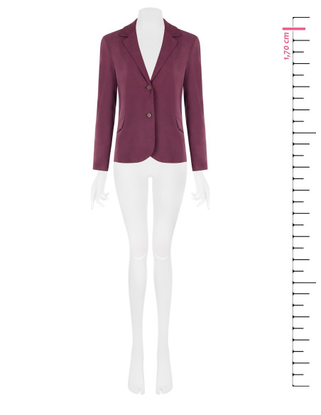 Getailleerde blazer van velours Rinascimento