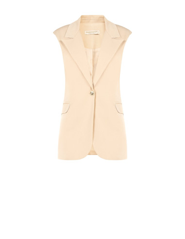 Gilet long en viscose mélangée avec bretelles Rinascimento