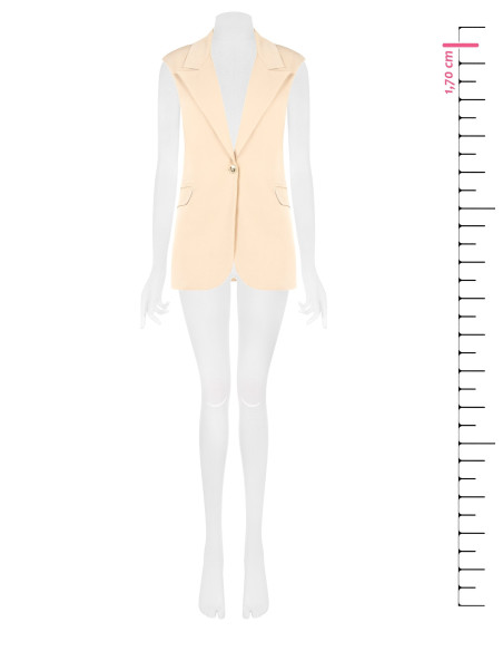 Gilet long en viscose mélangée avec bretelles Rinascimento