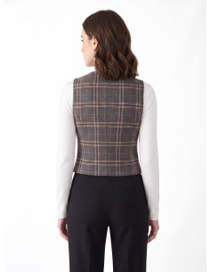 Gilet cintré tartan Rinascimento 2